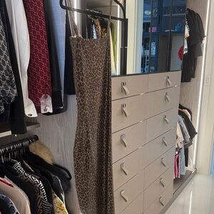 Zara Leopard Print Slip Dress